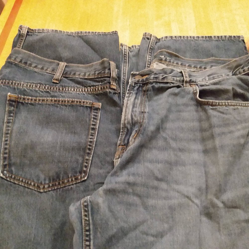 2 Pairs Men's 44 x 34 Old Navy Jeans 100% Cotton Big & Tall